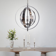 5 Light Chrome Modern Contemporary Chandelier