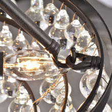5-light Antique Black Luxury Crystal Chandelier